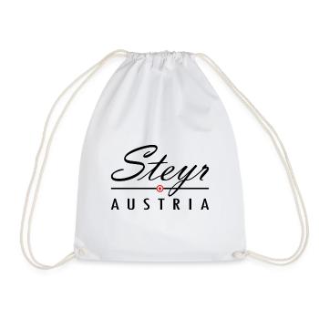 Steyr Austria Geschenk Österreich Lederhose - Turnbeutel - Weiß - Vorne