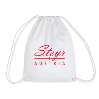 Steyr Austria Geschenk Österreich Lederhose - Turnbeutel - Weiß - Vorne