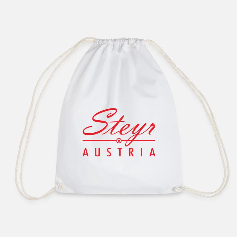 Steyr Austria Geschenk Österreich Lederhose - Turnbeutel - Weiß