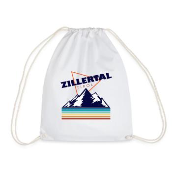 Zillertal Tirol Geschenk Österreich Lederhose - Turnbeutel - Weiß - Vorne