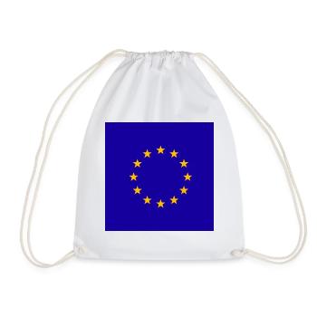 Europe, EU Symbol, Flag, Flag, Logo, Stars - Drawstring Bag - white - Front
