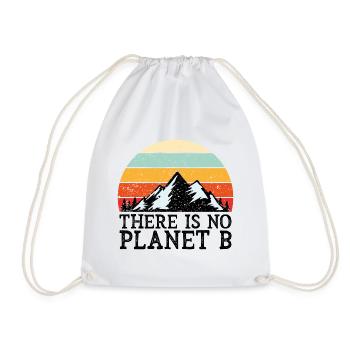 Il n'y a pas de cadeau de protection de l'environnement Planet B - Sac de sport léger - blanc - Devant