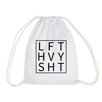 LFT HVY SHT Cadeau Fitness Gym Sport - Sac de sport léger - blanc - Devant