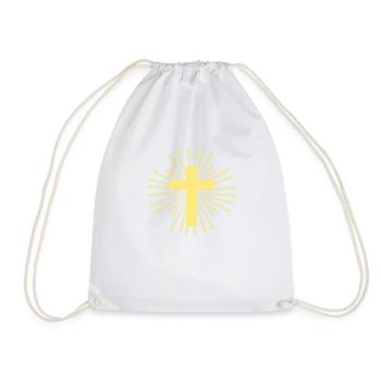 Cross of Jesus - Drawstring Bag - white - Front