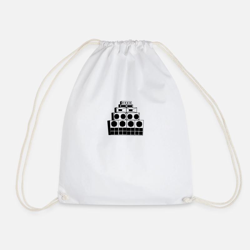Sound system chug - Drawstring Bag - white