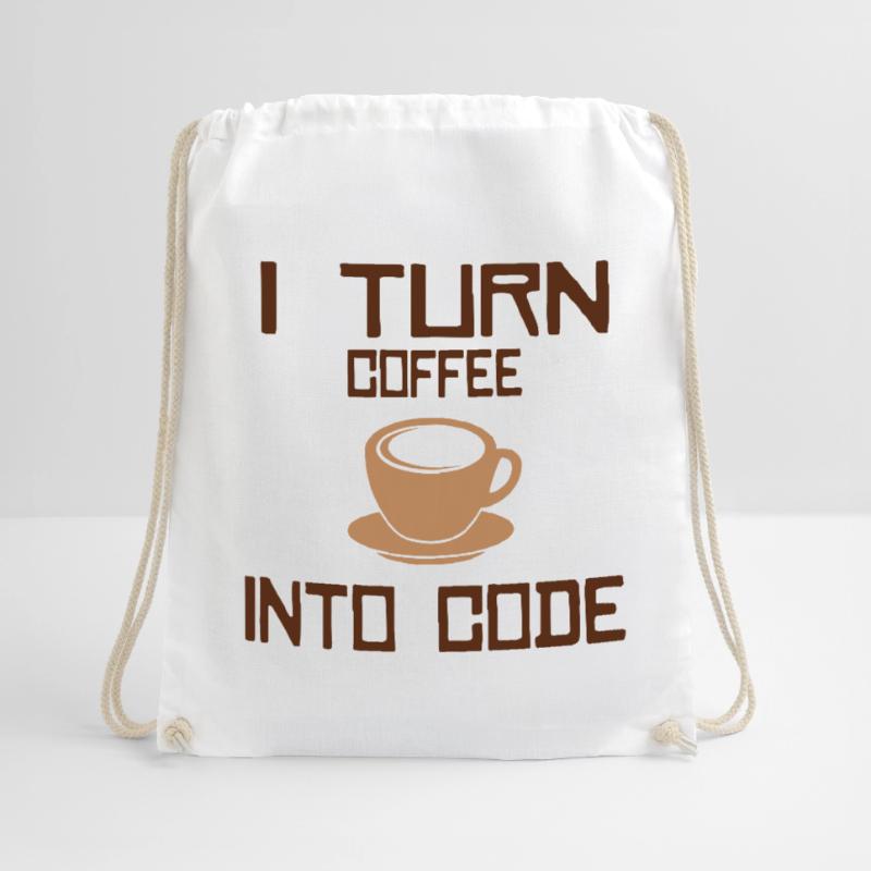 Je transforme le café en code Programmation informatique Sac de sport léger