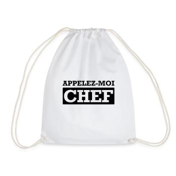 APPELEZ-MOI CHEF - Sac de sport léger - blanc - Devant