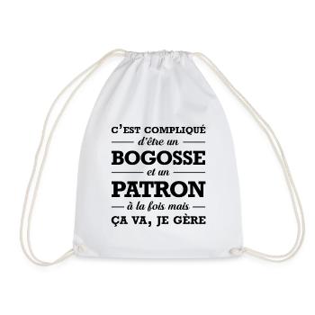 PATRON ET BEAU GOSSE - Sac de sport léger - blanc - Devant
