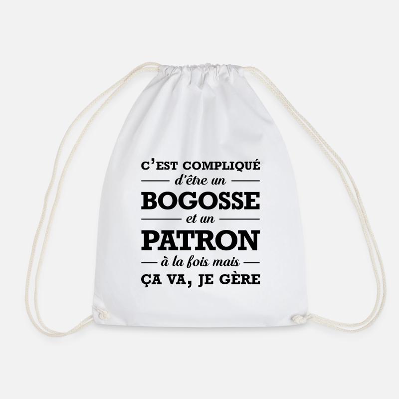 PATRON ET BEAU GOSSE - Sac de sport léger - blanc