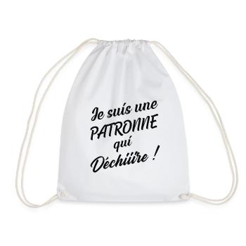 LA PATRONNE QUI DÉCHIRE - Sac de sport léger - blanc - Devant