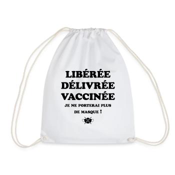 JE NE PORTERAI PLUS DE MASQUE - Sac de sport léger - blanc - Devant