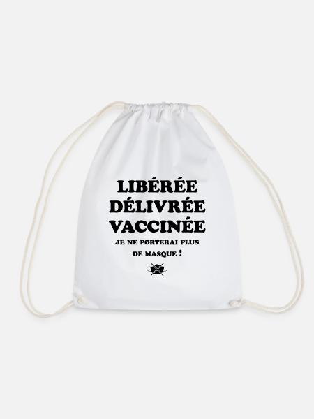 JE NE PORTERAI PLUS DE MASQUE - Sac de sport léger - blanc
