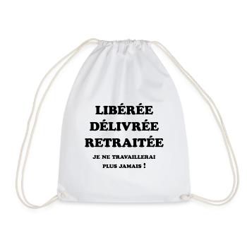 LIBÉRÉE DÉLIVRÉE RETRAITÉE - Sac de sport léger - blanc - Devant