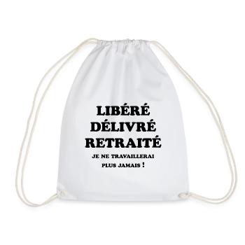 LIBÉRÉ DÉLIVRÉ RETRAITÉ - Sac de sport léger - blanc - Devant