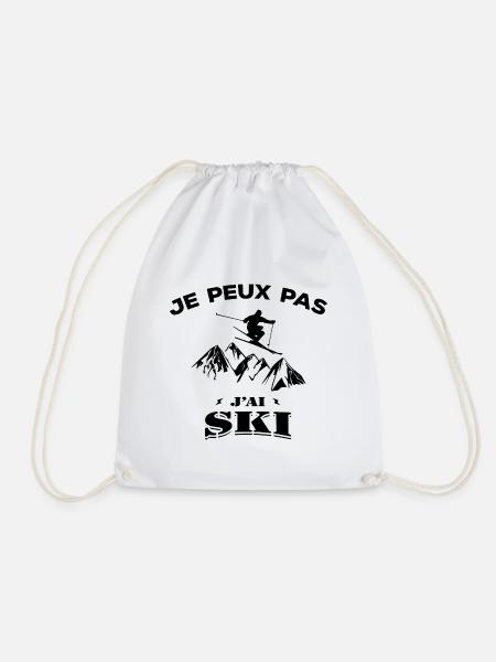 JE PEUX PAS J'AI SKI - Sac de sport léger - blanc