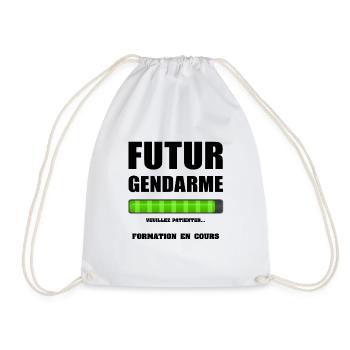 FUTUR GENDARME - Sac de sport léger - blanc - Devant