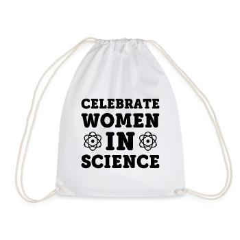 Cadeau de science des femmes disant nerd - Sac de sport léger - blanc - Devant