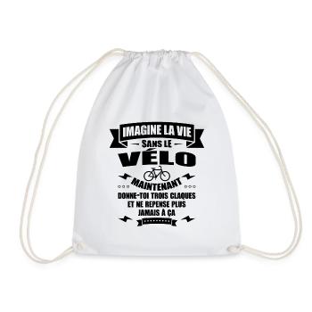 LA VIE SANS LE VÉLO - Sac de sport léger - blanc - Devant