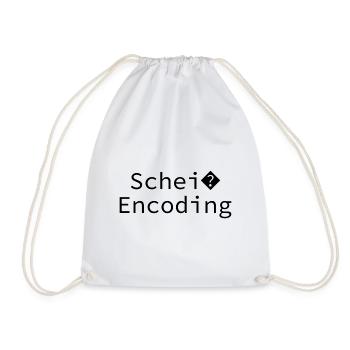 Schei encoding Programming Informatik Geschenk - Turnbeutel - Weiß - Vorne