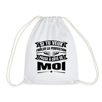 SI TU VEUX FRÔLER LA PERFECTION - Sac de sport léger - blanc - Devant