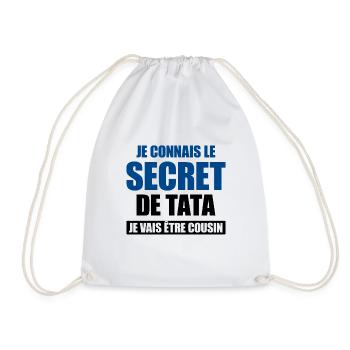 JE VAIS ETRE COUSIN - FUTUR COUSIN - Sac de sport léger - blanc - Devant