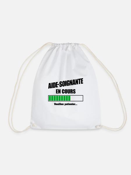 AIDE SOIGNANTE EN COURS - Sac de sport léger - blanc