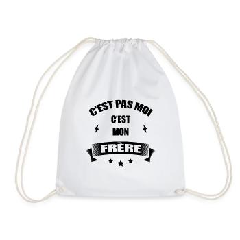 C'EST PAS MOI C'EST MON FRÈRE - Sac de sport léger - blanc - Devant