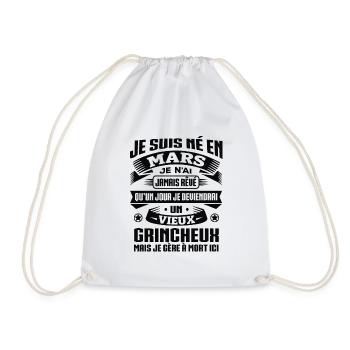 VIEUX GRINCHEUX MARS - Sac de sport léger - blanc - Devant