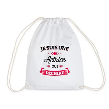 ACTRICE QUI DÉCHIRE - Sac de sport léger - blanc - Devant