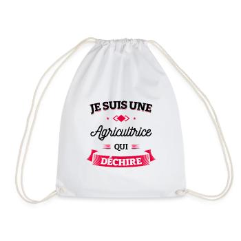 AGRICULTRICE QUI DÉCHIRE - Sac de sport léger - blanc - Devant