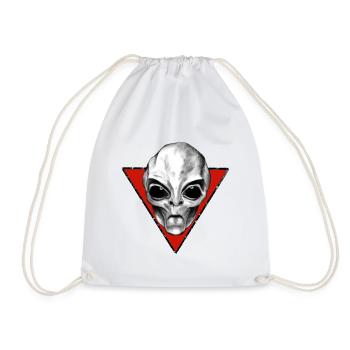 alien - Turnbeutel - Weiß - Vorne