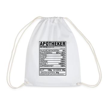 Apotheker Apotheke Geschenk - Turnbeutel - Weiß - Vorne