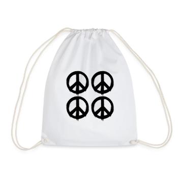 World Peace, Peace, World Peace hoodies, World Pea - Sac de sport léger - blanc - Devant
