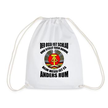 Ossi Ostdeutschland Geschenk DDR - Turnbeutel - Weiß - Vorne