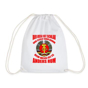 Ossi Ostdeutschland Geschenk DDR - Turnbeutel - Weiß - Vorne