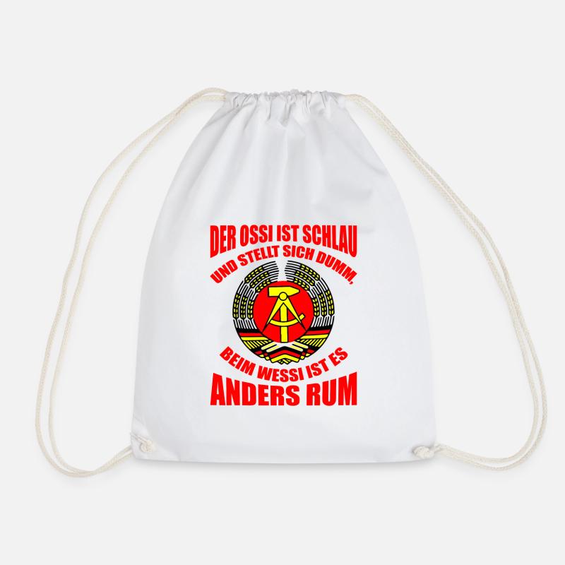 Ossi Ostdeutschland Geschenk DDR - Turnbeutel - Weiß