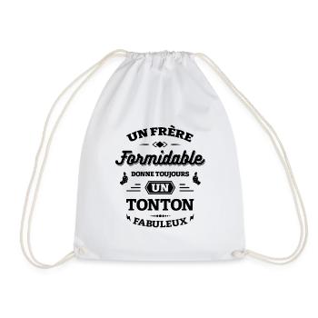 FRÈRE FORMIDABLE - TONTON FABULEUX - Sac de sport léger - blanc - Devant