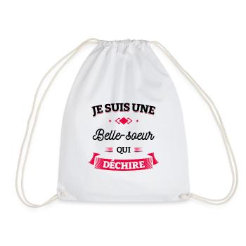 BELLE-SŒUR QUI DÉCHIRE - Sac de sport léger - blanc - Devant