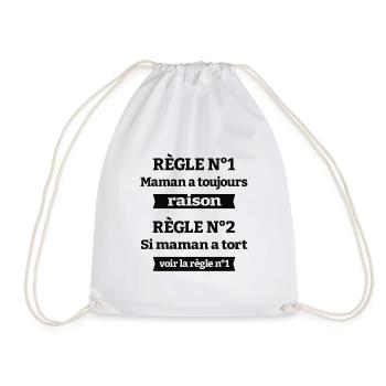 MAMAN A TOUJOURS RAISON - Sac de sport léger - blanc - Devant