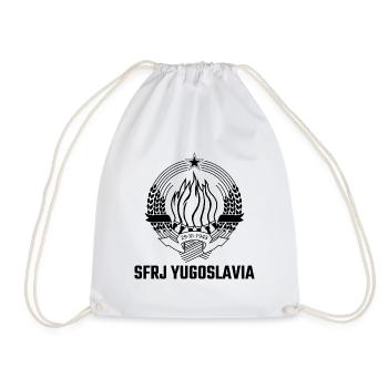 Yugoslavia Jugo SFRJ Kosovo Geschenk Tito - Turnbeutel - Weiß - Vorne