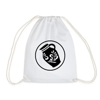 Babbel Hessen Hessian Gift Cider Appelwoi - Drawstring Bag - white - Front