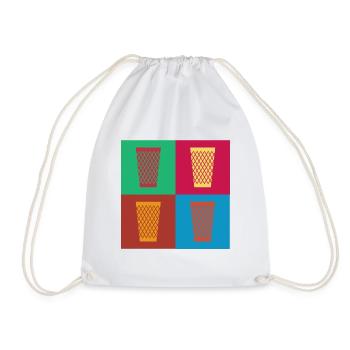 Hesse Hessian Gift Babbel Cider Appelwoi - Drawstring Bag - white - Front