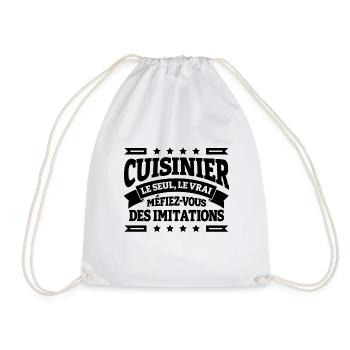CUISINIER LE SEUL LE VRAI - Sac de sport léger - blanc - Devant