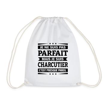 JE SUIS CHARCUTIER - Sac de sport léger - blanc - Devant