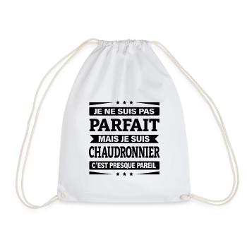 JE SUIS CHAUDRONNIER - Sac de sport léger - blanc - Devant