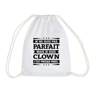 JE SUIS CLOWN - Sac de sport léger - blanc - Devant