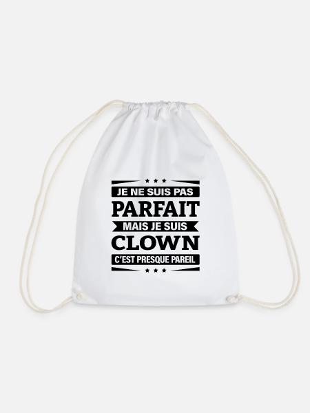 JE SUIS CLOWN - Sac de sport léger - blanc