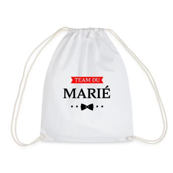 TEAM DU MARIÉ - Sac de sport léger - blanc - Devant