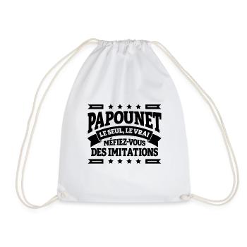 PAPOUNET LE SEUL LE VRAI - Sac de sport léger - blanc - Devant