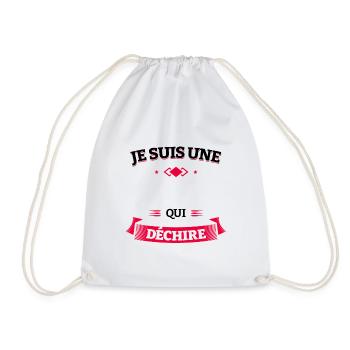 PERSONNALISER QUI DÉCHIRE - Sac de sport léger - blanc - Devant